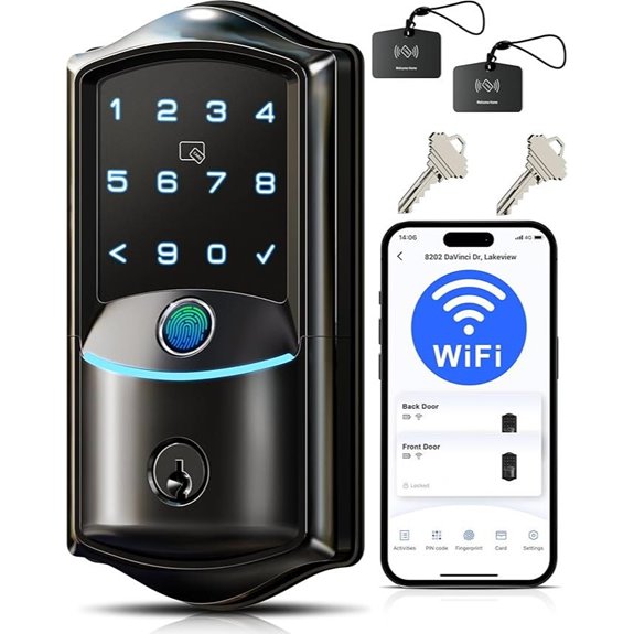 Veise VE027 Smart Wi-Fi Lock with Fingerprint App