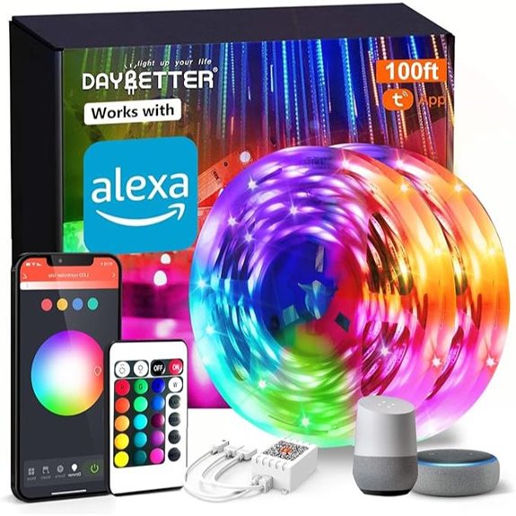 DAYBETTER WiFi LED Strip Lights with App & Voice Control
