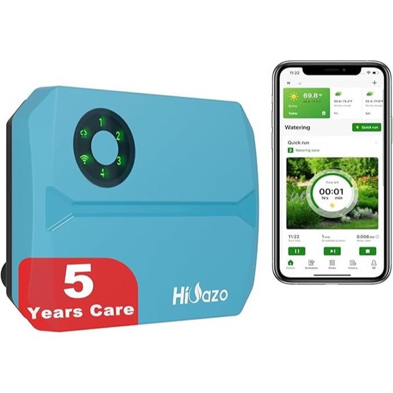 Smart WiFi Sprinkler Controller with App 4 Zones