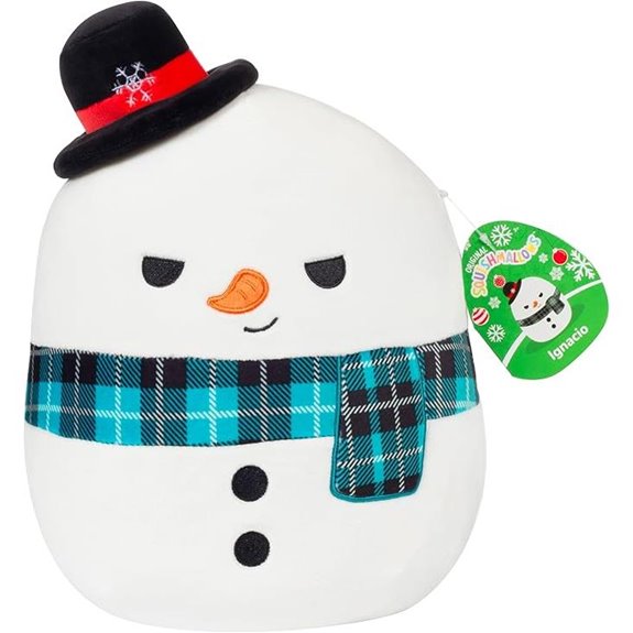 Squishmallows Ignacio Snowman Plush Toy (10-Inch)