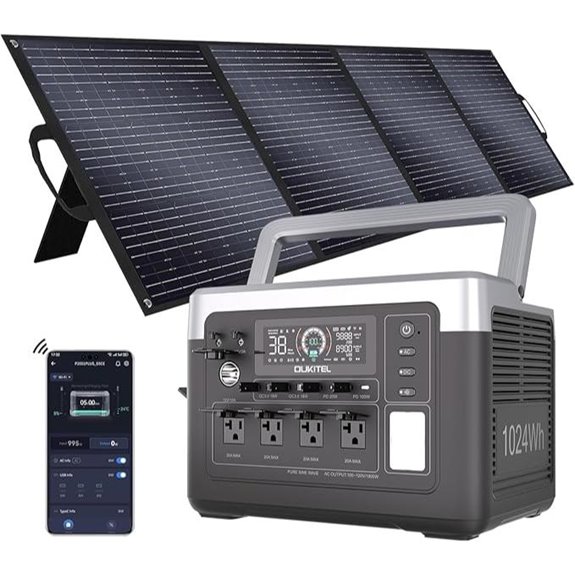 OUKITEL P1000 Plus Solar Power Station with Panel