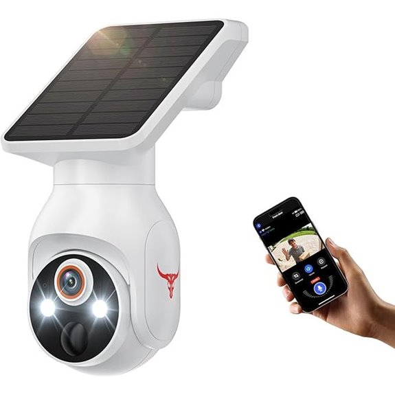 Wireless 1080P Security Camera with Solar & AI Detection
