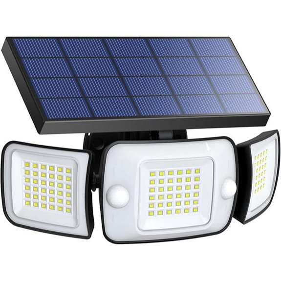 intelamp Solar Motion Sensor Flood Lights (6000mAh)