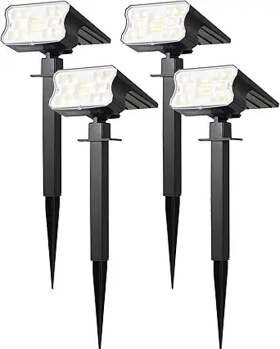 HGGH Solar Waterproof LED Spot Lights (4 Pack)