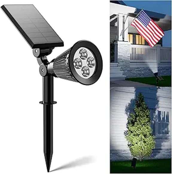 Waterproof Outdoor Solar Spotlights for Yard and Garden