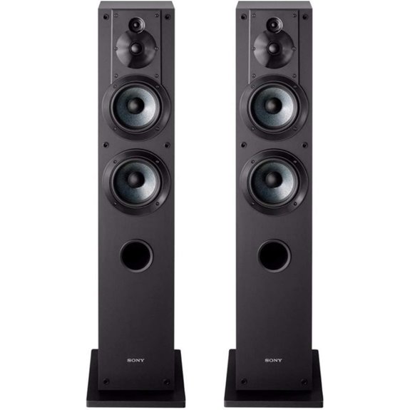 Sony SS-CS3 3-Way 4-Driver Floor-Standing Speaker - Pair (Black)