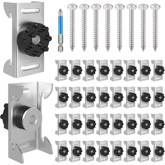 50 Pack Soundproofing Clips with Mounting Screws