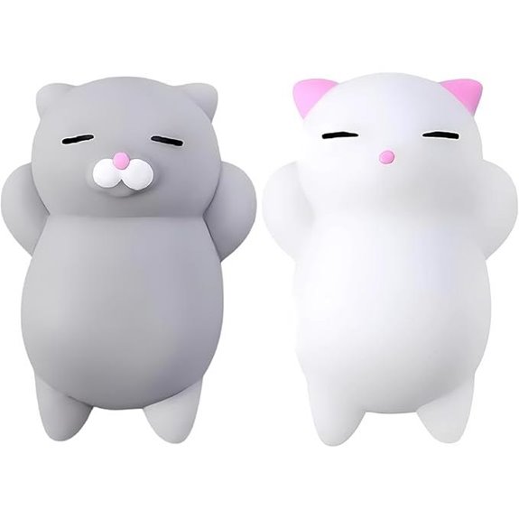 Nutty Toys Squishy Cat Set - Stress Relief Toys