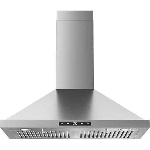 30-inch Stainless Steel Range Hood with LED Lights