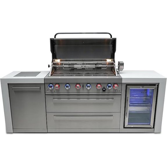 Mont Alpi 44 Stainless Steel Outdoor Kitchen Grill