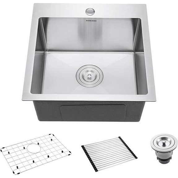 Stainless Steel 18-Inch Kitchen Sink with Accessories