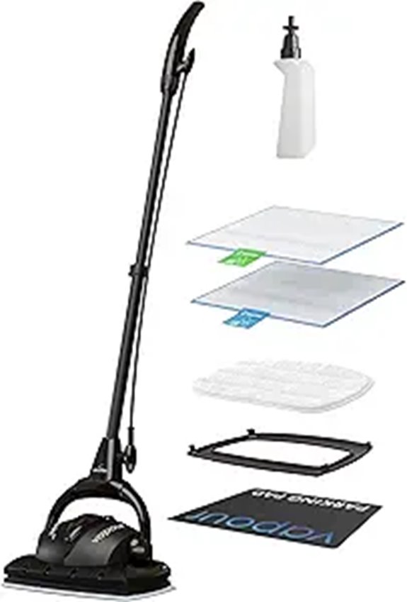 Euroflex Vapour Steam Mop 9-Piece Set with Germ Kill