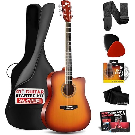 Pyle Full-Size Steel String Acoustic Guitar Kit