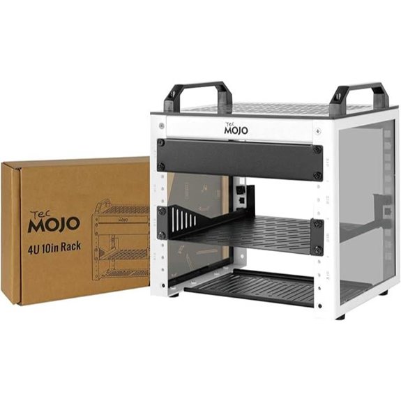 Tecmojo 4U Network Rack with Handles and Panels