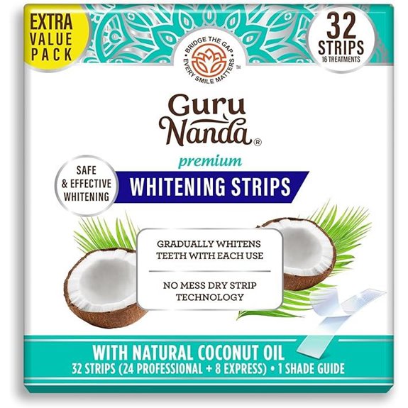 GuruNanda Teeth Whitening Strips - 16-Day Treatment