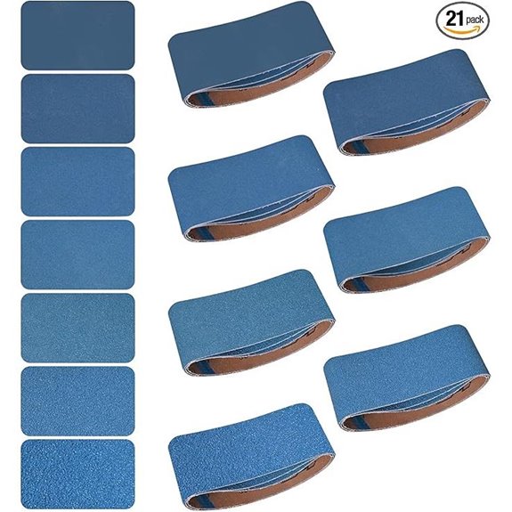 3x18 Inch Sanding Belts Set for Wood Metal Cars
