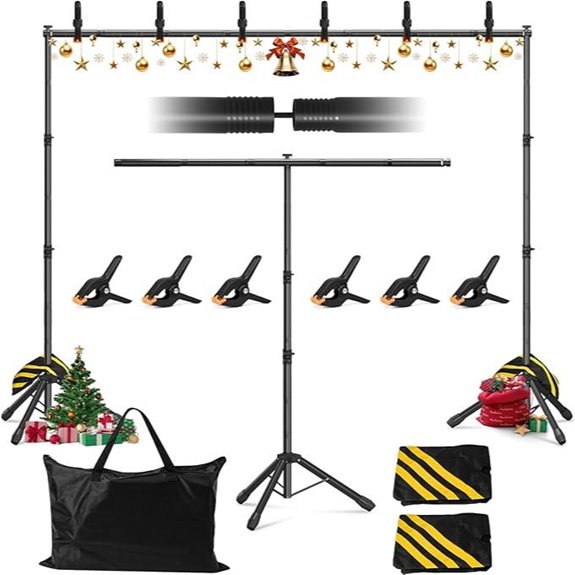 3-in-1 Photography Backdrop Stand Kit (10x8.5 ft)