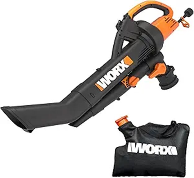 WORX WG505 3-in-1 Electric Leaf Blower/Vac/Mulcher