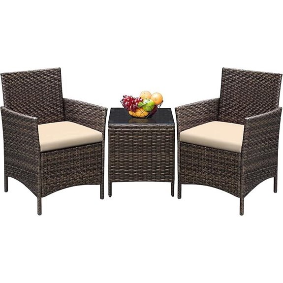 Greesum 3-Piece Patio Furniture Set with Cushions