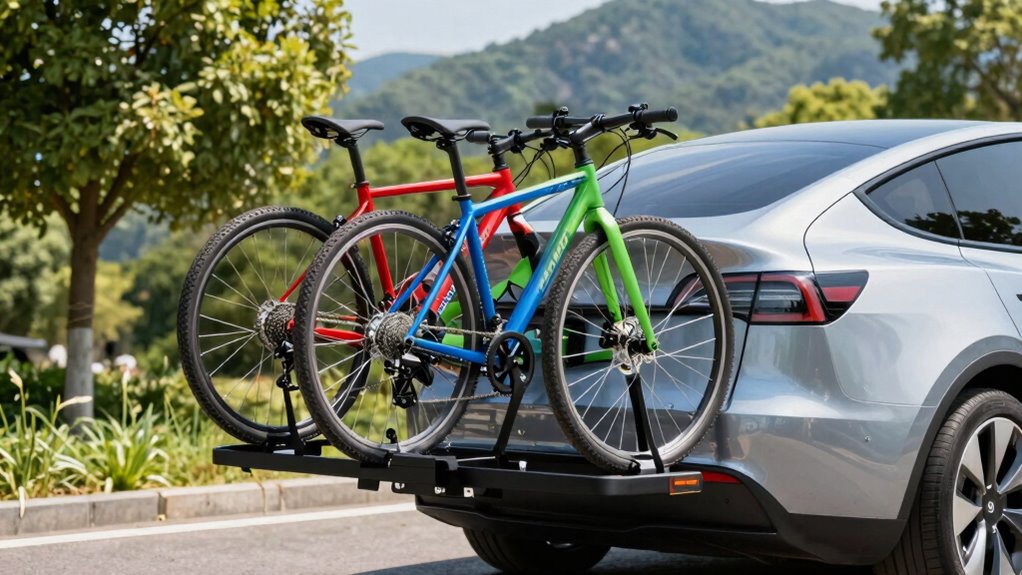 top hitch bike racks