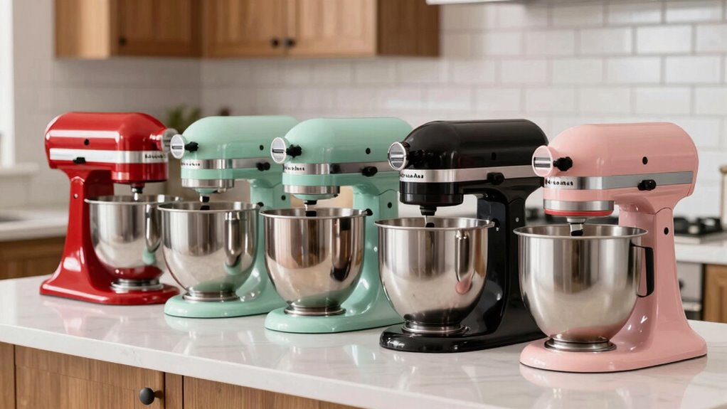 top kitchenaid mixer colors