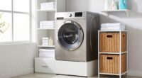 top laundry pedestal storage