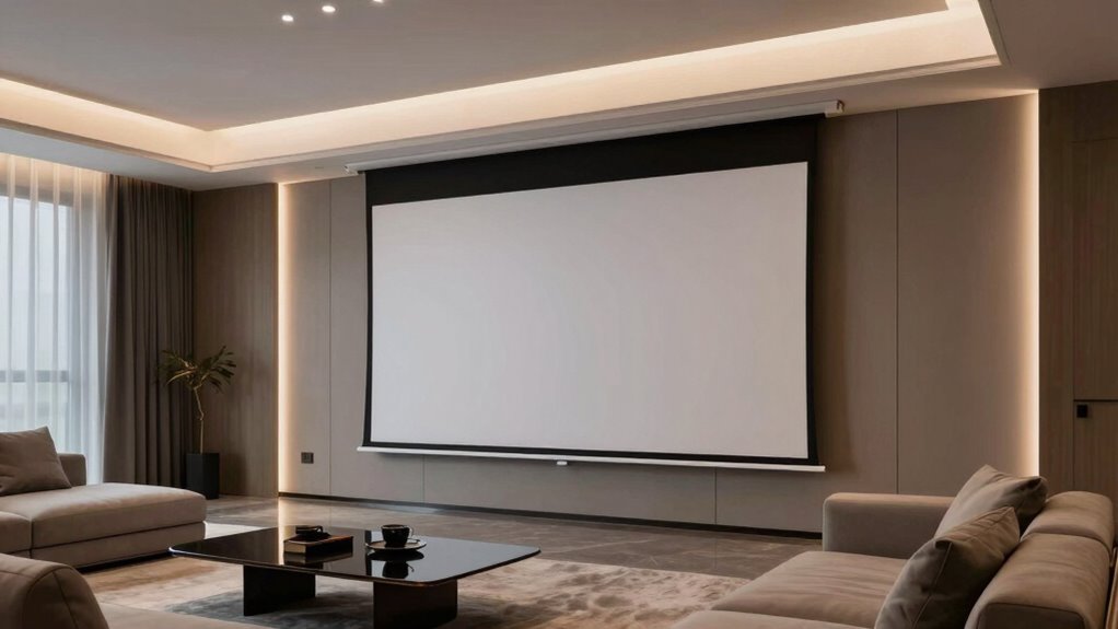 top motorized projector screens