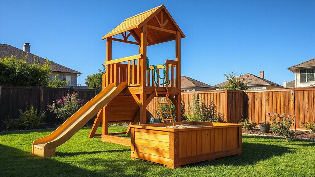top wooden backyard playsets
