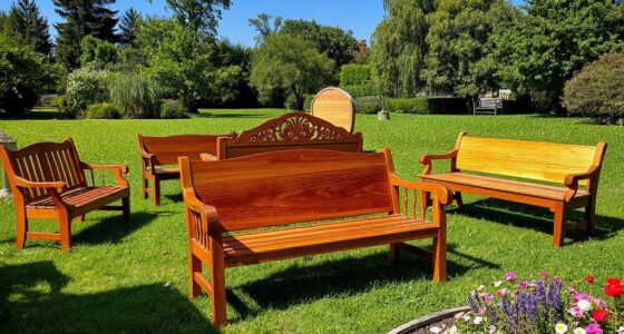 top wooden garden benches