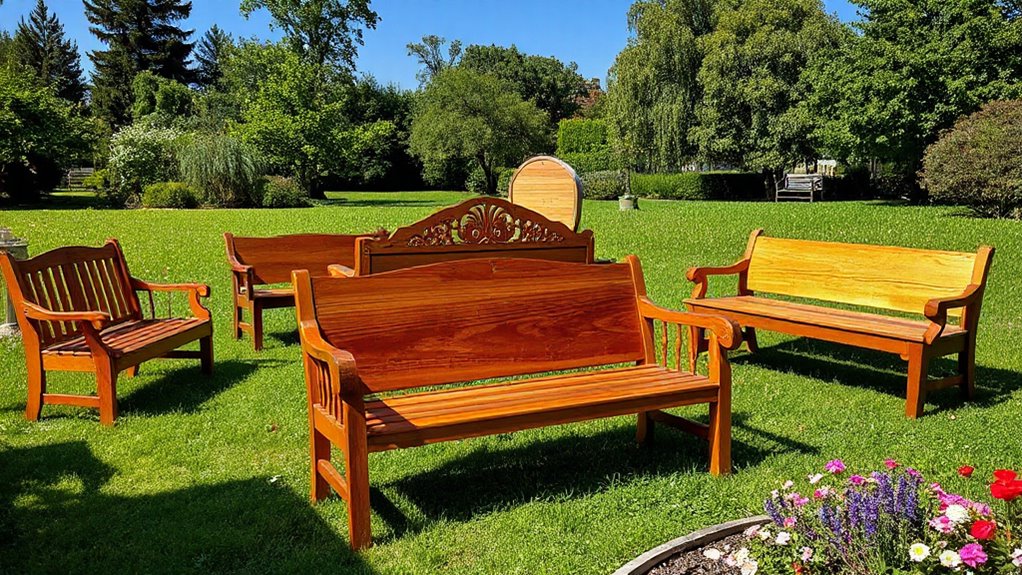 top wooden garden benches