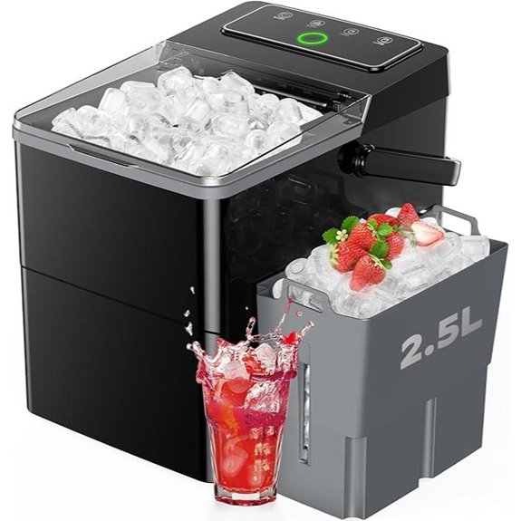 Countertop Ice Maker with Touch Control and Large Basket