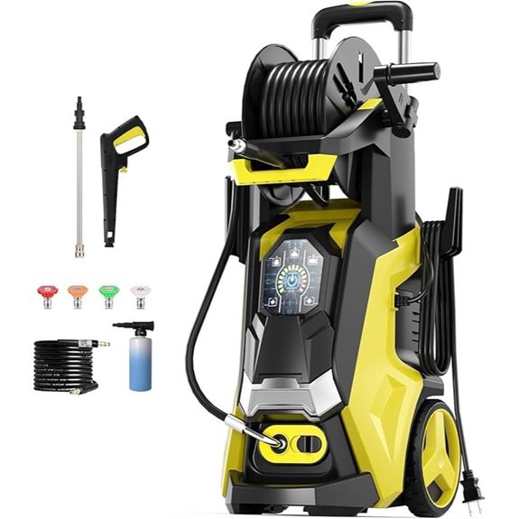 Pressure Washer with Touch Screen and Foam Cannon