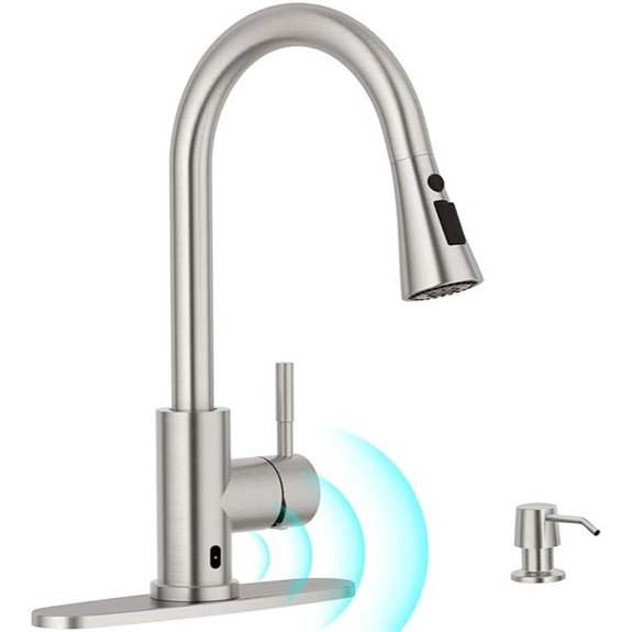 APPASO Touchless Kitchen Faucet with Soap Dispenser