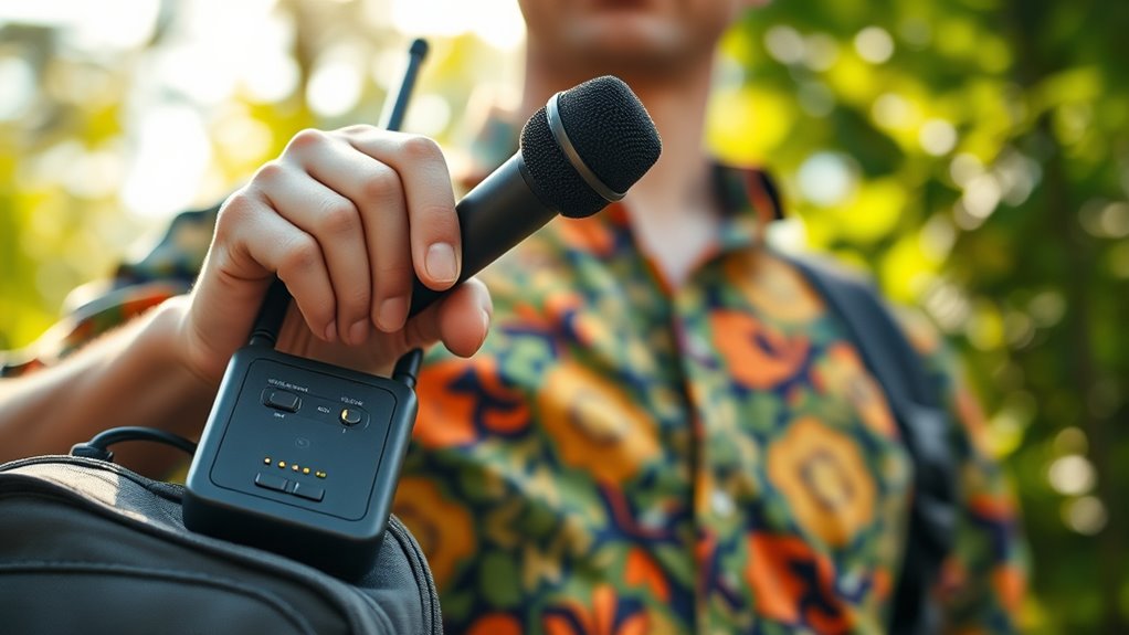 travel friendly wireless microphone selection