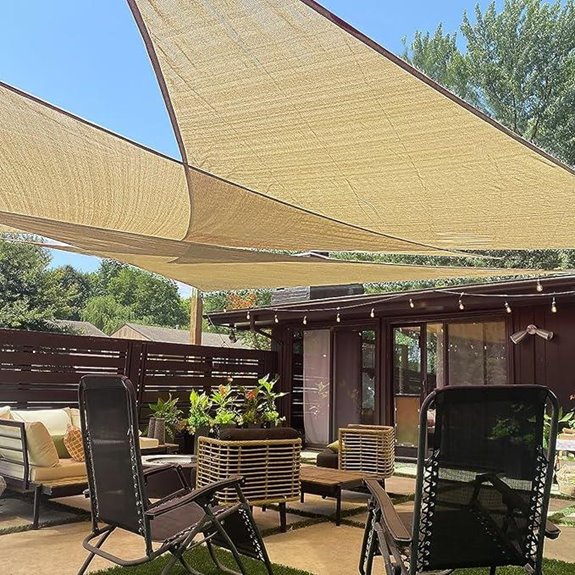 Love Story 12x12x12 Triangle Sun Shade Canopy