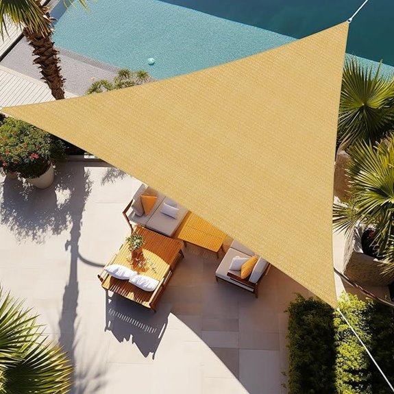 Shade&Beyond Triangle Sun Shade Sail (16'x16'x16')