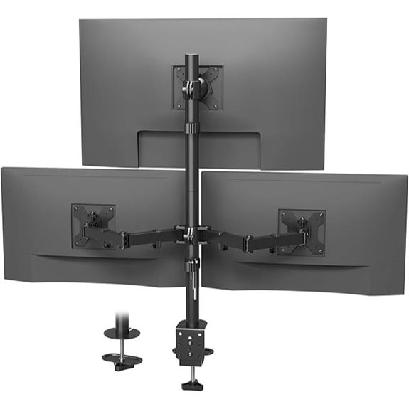 BONTEC Triple Monitor Mount with Full Motion Adjust