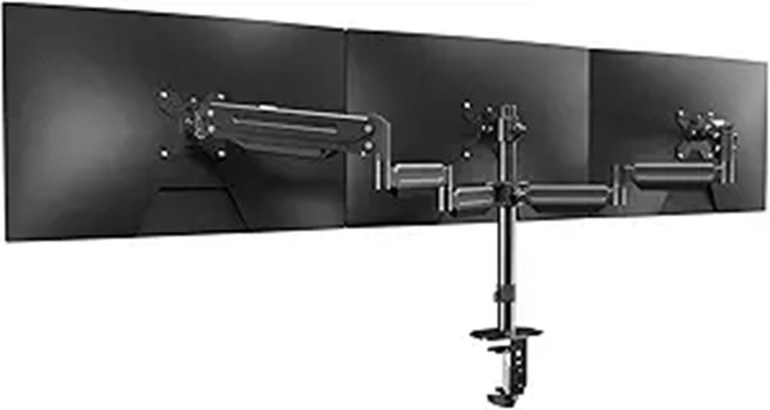 Suptek Triple Monitor Mount for 17-32 Inch Screens