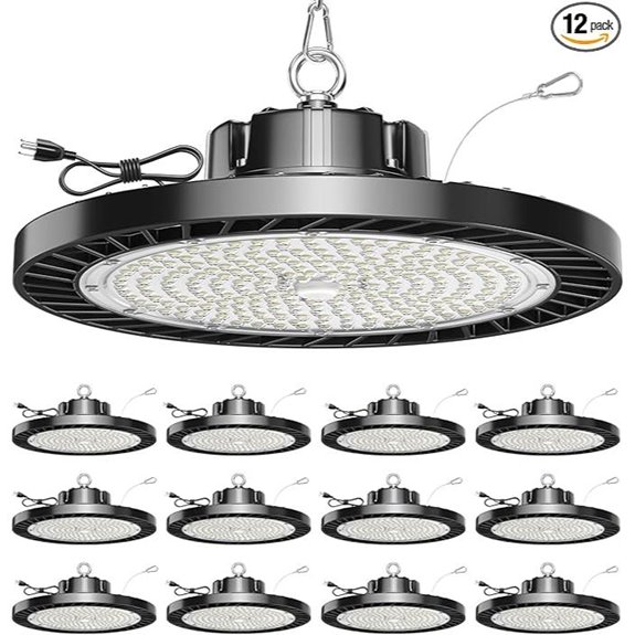 12 Pack UFO LED High Bay Lights (150W 5000K)