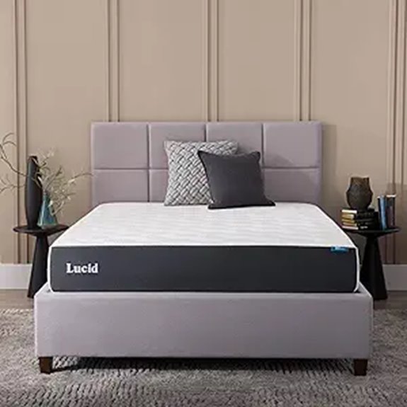 Lucid 10 Memory Foam Mattress Twin Cooling Gel