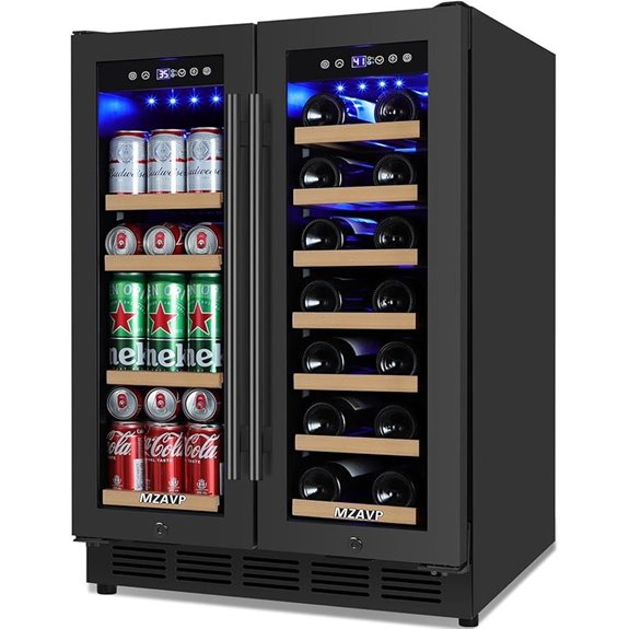 Dual Zone Wine & Beverage Cooler 24 Black