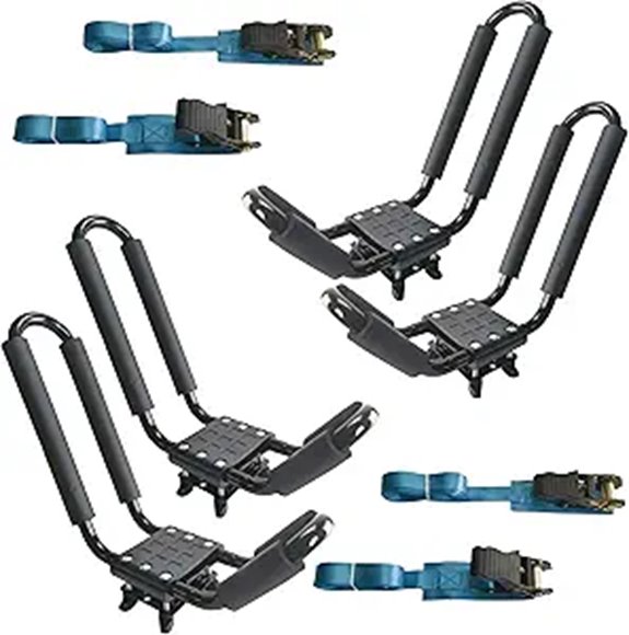 2 Pairs Kayak Roof Rack for Cars