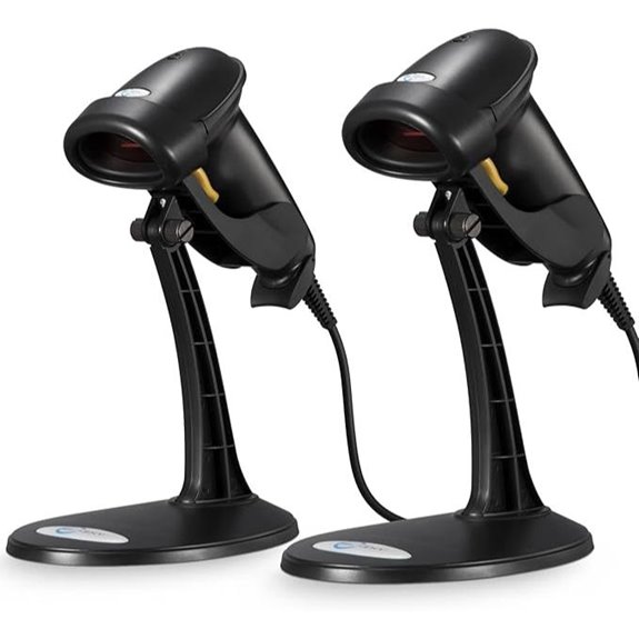 two pack wired barcode scanners