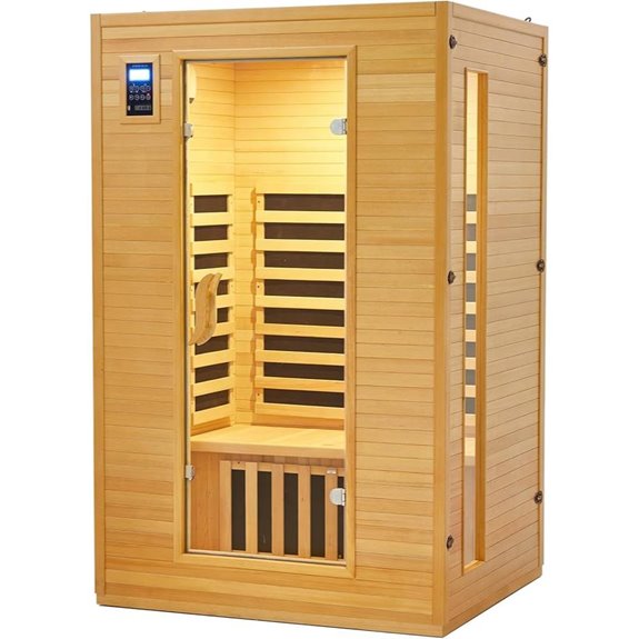Garvee 2-Person Infrared Sauna with MP3 and Dual Controls