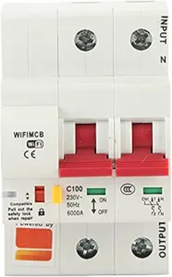 Eujgoov 2P 100A Smart Circuit Breaker