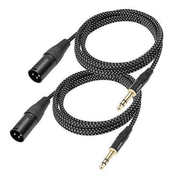 TRS to XLR Male Cable 2-Pack