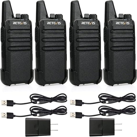 Retevis RT22 2-Way Radio Pack with USB-C Charging