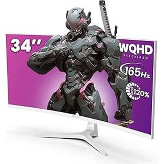 CRUA 34 Ultrawide Gaming Monitor 165Hz Curved