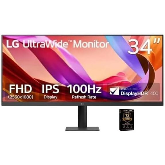 LG 34-inch UltraWide IPS Monitor 2560x1080 100Hz