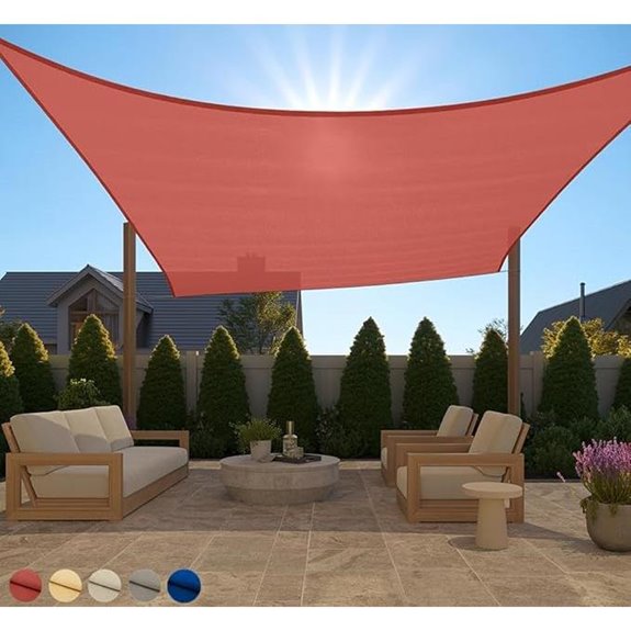 GORILLA GRIP 12x12 FT UV-Resistant Sun Shade Canopy